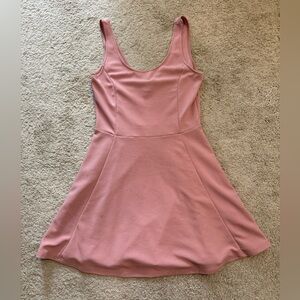 H&M Pink Sleeveless Scoop Neck Mini Sundress